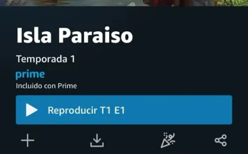Isla Paraíso está disponible en Amazon Prime Video.(1)