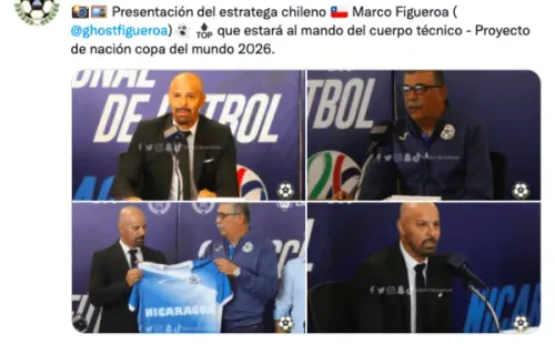 Figueroa fue presentado con todo por la Federación Nicaragüense de Fútbol. (Foto: Fenifut Nicaragua)