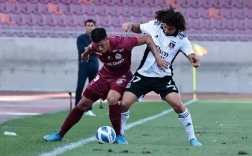 Maximiliano Falcón fue sustituido por Matías Zaldivia para el segundo tiempo ya que el propio técnico reconoció que no estaba muy concentrado. (Foto: Agencia Uno)