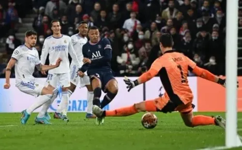 Mbappé tuvo una gran definición ante Real Madrid. (Getty)