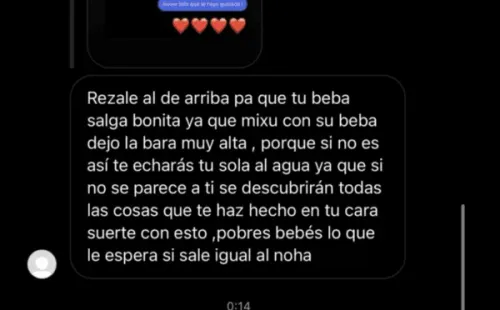 Lisandra Silva recibe brutal comentario sobre su bebé.(1)