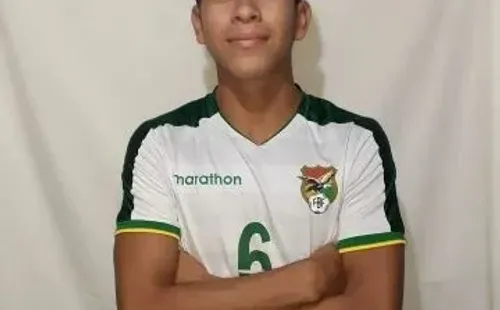 Vaca con la camiseta de Bolivia.