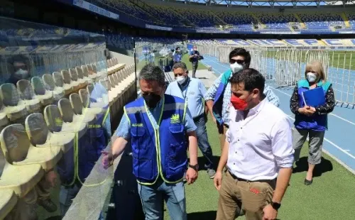 El alcalde de Concepción anunció una querella contra quienes resulten responsables por los daños sufridos en el estadio Ester Roa Rebolledo. (Foto: Agencia Uno)