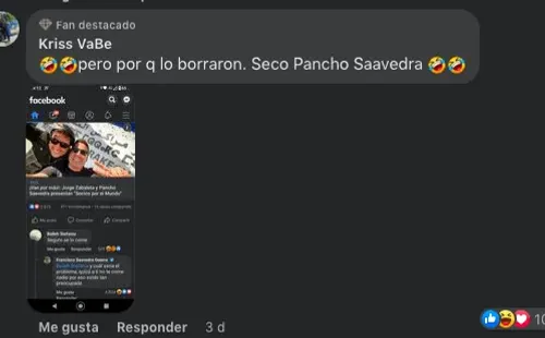 Fans festinan con respuesta de Pancho Saavedra a malintencionado comentario.(4)