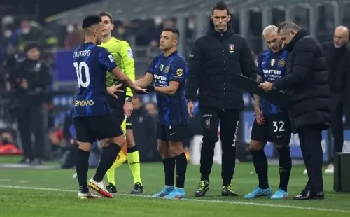 Alexis y Lautaro en el constante cambio que realiza Inzaghi