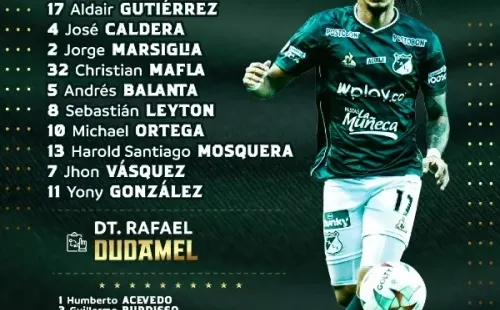 Sebastián Leyton fue titular en el Deportivo Cali frente a Alianza Petrolera y anotó un gol.