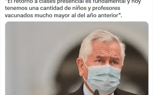 Twitter Ministerio de Salud