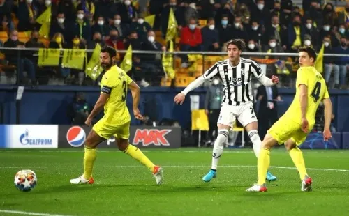 Dusan Vlahovic se estrenó en la Champions League con la Juventus anotando un gol en 30 segundos. Foto: Getty Images
