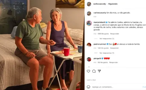 Caszely compartió con sus seguidores varios registros de como se dedicó a cuidar a su esposa. (Foto: @carloscaszely)