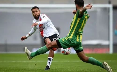 Paulo Díaz será titular este domingo en River Plate para el choque ante Racing. Foto: Getty Images