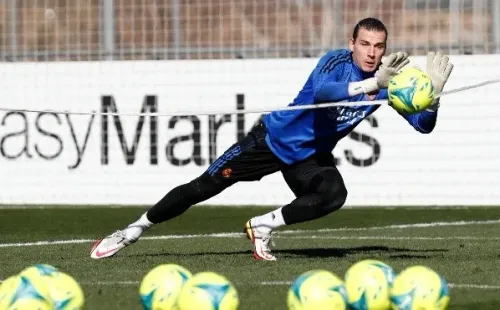 Andriy Lunin es el guardameta suplente del Real Madrid. (Foto: Getty Images)