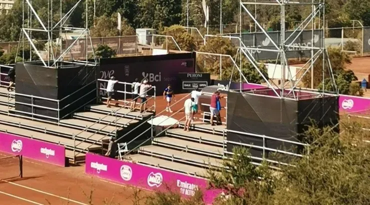 Alejandro Tabilo en la previa de la semifinal