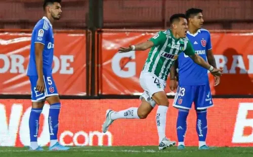 Muñoz celebra el gol que le dio el triunfo a O’Higgins (Agencia Uno)