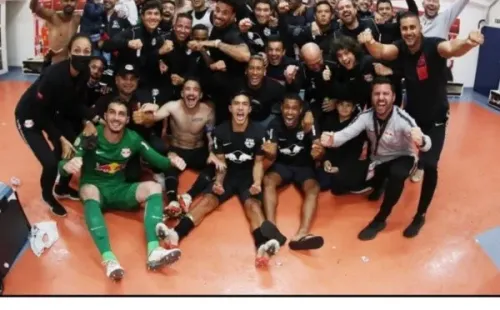 Claudio Maldonado festeja los logros del Red Bull Bragantino en el fútbol brasileño a través de sus redes sociales. (Foto: Captura)