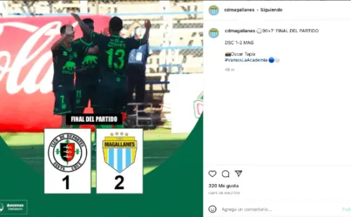 Magallanes sumó tres importantes puntos como visita y no ha perdido ningún partido en este inicio de la Primera B. (Foto: @cdmagallanes)