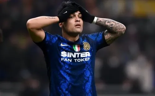 Lautaro Martínez lleva ocho partidos sin convertir en la Serie A, algo que preocupa al Inter. Foto: Getty Images
