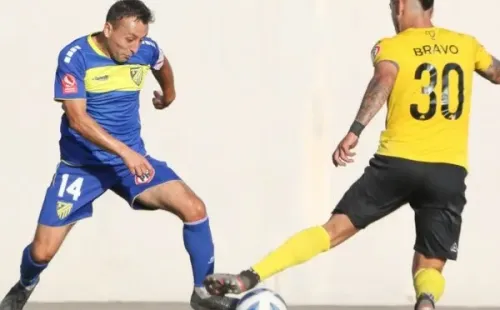 Boris Sagredo abrió la cuenta en el estadio Barnechea. Foto: Barnechea.