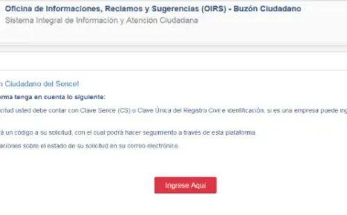 SENCE: Buzón Ciudadano