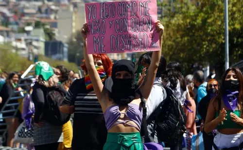 Día Internacional de La Mujer 8M en Chile | Foto: Agencia Uno