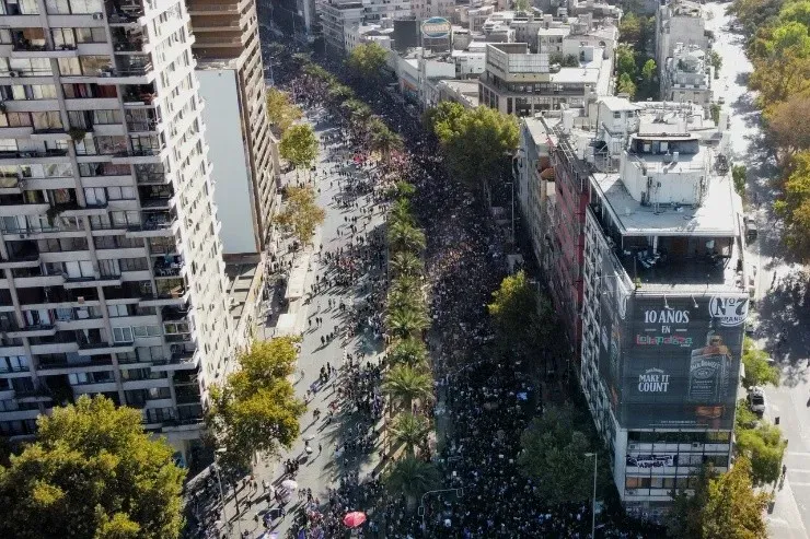 Día Internacional de La Mujer 8M en Chile | Foto: Agencia Uno