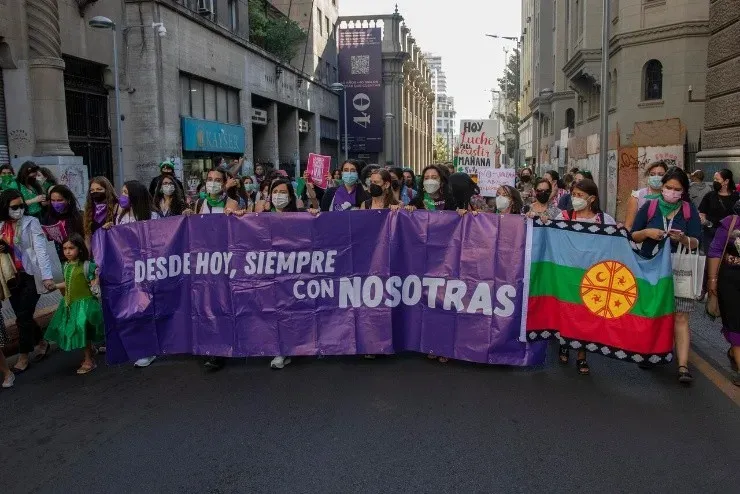 Día Internacional de La Mujer 8M en Chile | Foto: Agencia Uno