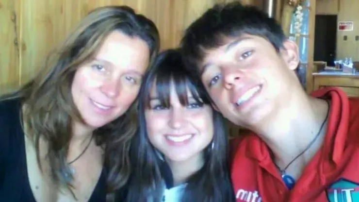 La familia Montecinos Naranjo cuando el joven Joaquín despuntaba en Unión Temuco