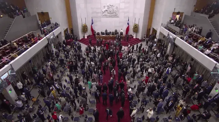 En pocos minutos se realizará la ceremonia del cambio de mando en el Congreso Nacional. (Youtube).