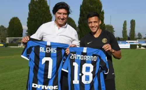 Iván Zamorano abrió el camino para los chilenos en el Inter de Milán. Hasta ahora son seis quienes han vestido la camiseta Nerazzurri. Foto: Getty Images