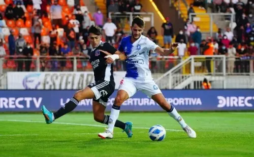 Pablo Solari se lució en el estadio Zorros del Desierto para ayudar a Colo Colo a conseguir un importante triunfo ante Antofagasta. (Foto: Guillermo Salazar)