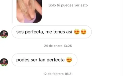 Los mensajes a Wanda Nara atribuidos al jugador de River Plate Esequiel Barco