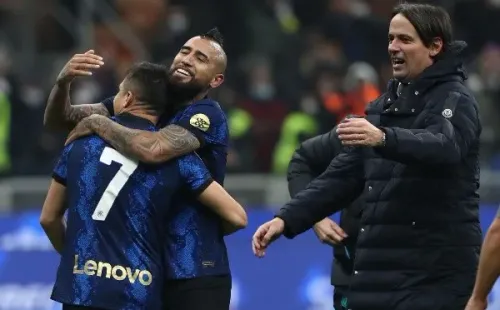 Arturo Vidal defendió a Alexis Sánchez, su momento y le pegó con todo a Simone Inzaghi. Estos dichos no cayeron nada de bien en el Inter, donde ya piensan en su salida. Foto: Getty Images