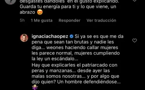 Ignacia Allamand se defiende de críticas por apoyar a Nicolás López.(2)