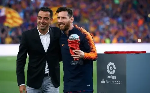 Xavi Hernández y Lionel Messi ganaron de todo junto en Barcelona. (Foto: Getty Images)