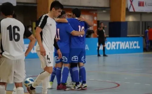 Universidad de Chile festejó cuando quedaban 33 segundos para el final. Foto: Benjamín Muñoz / Universidad de Chile Futsal