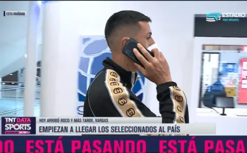 Enzo Roco fue uno de los primeros en llegar a Chile para las eliminatorias. Foto: TNT Sports