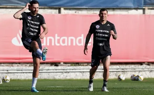 Ben Breteton trabajó en partes junto a sus compañeros de la Roja. Foto: ANFP