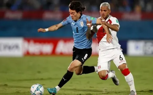 Facundo Pellistri se perderá el duelo con Chile por acumulación de amarillas. Foto: Getty Images