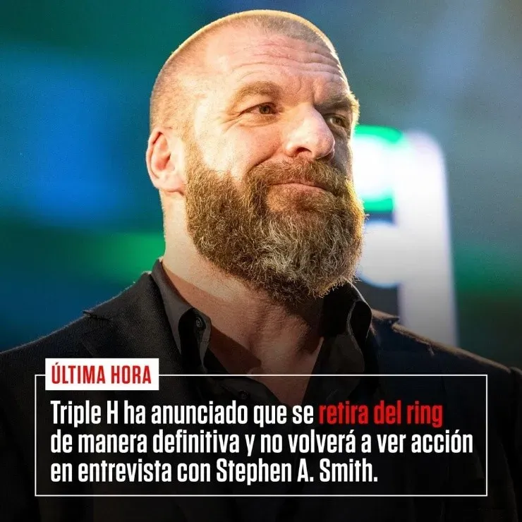 Triple H anunció su retiro de la lucha libre. (Foto: WWE en Español)