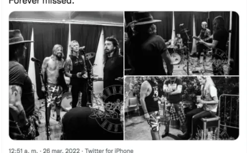 Las reacciones ante la muerte del baterista de Foo Fighters.(4)