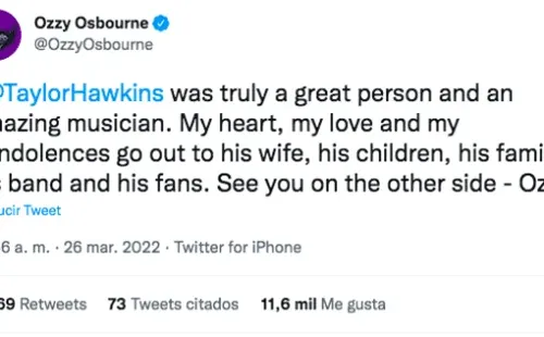 Las reacciones ante la muerte del baterista de Foo Fighters.(8)