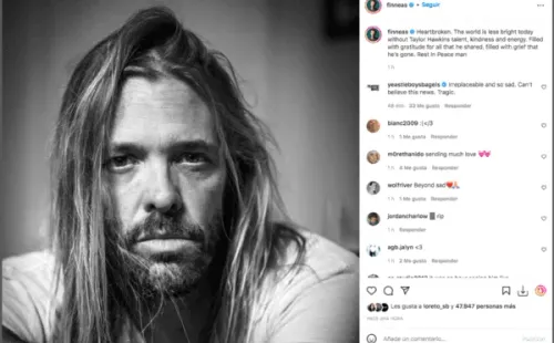 Las reacciones ante la muerte del baterista de Foo Fighters.(9)