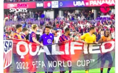 Estados Unidos celebró su clasificación a Qatar 2022 antes de sellarla oficialmente, ¿serán su propia mufa? (Foto: TNT Sports Argentina)