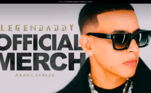 El encabezado de la página de merchandising de Daddy Yankee.(Foto: shoplegendaddy.com)