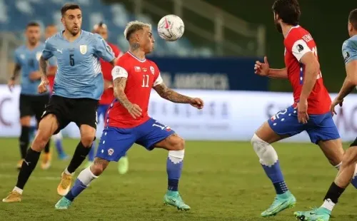 La selección chilena busca el milagro contra Uruguay: Patricio Yáñez y Cristián Caamaño ven muy difícil el milagro. (Foto: Agencia UNO)