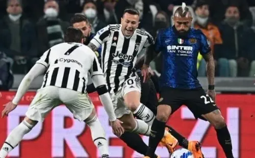 Vidal entró los últimos 13 minutos ante la Juventus (Getty)