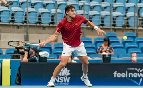 Garin celebra el triunfo en Houston, donde fue campeón el 2019.