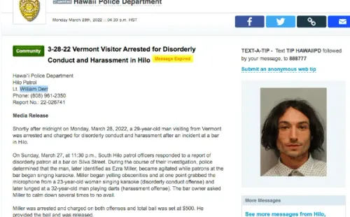 Detienen proyectos de Ezra Miller por escándalos