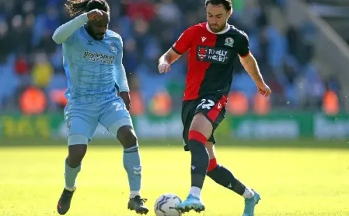 Ben Brereton Díaz volvió a jugar por el Blackburn Rovers el fin de semana pasado, ingresando en el segundo tiempo y ayudando al empate frente al Coventry City. Foto: Getty Images