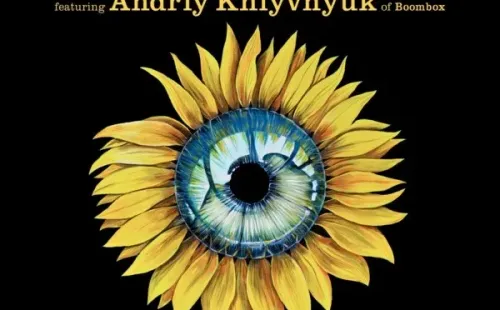 Portada del sencillo Hey Hey Rise Up, de Pink Floyd, con la ilustración del artista cubanoYosan Leon y que retrata la flor nacional de Ucrania.