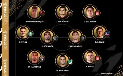El Pibe Solari en el equipo ideal de la semana en Copa Libertadores.